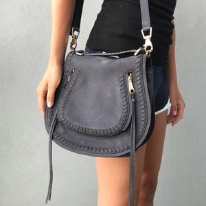 Rebecca Minkoff Leather Saddlebag Suede